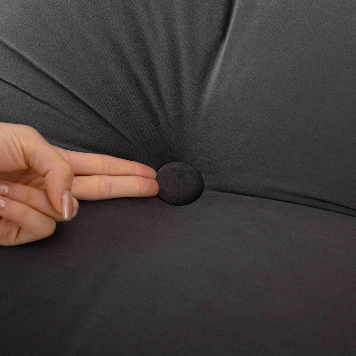 91家纺网 家纺一手货源 找家纺 沐沐家纺 2026新款磨砂绒三角靠背（不带头枕） 深灰