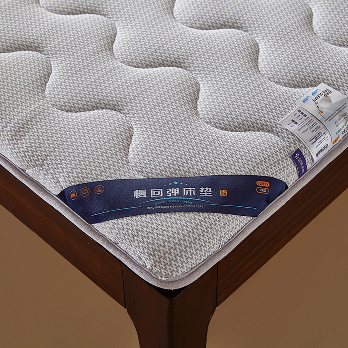 91家纺网 家纺一手货源 找家纺 丽诺床垫 2025新款防螨记忆棉两用床垫5公分 灰色
