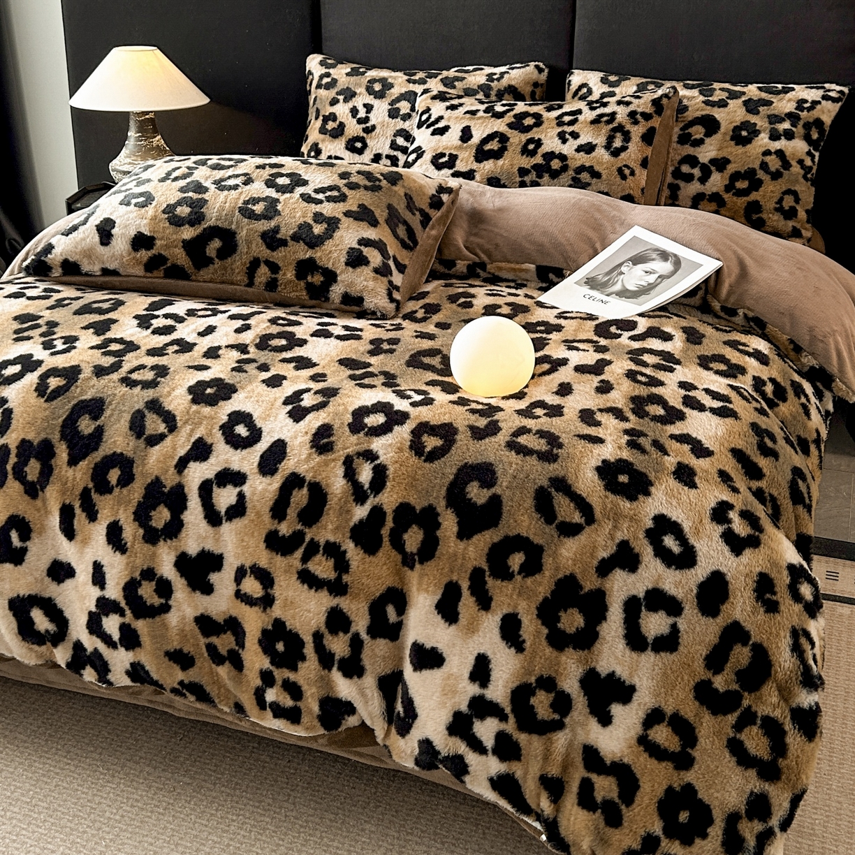 91家纺网 家纺一手货源 找家纺 （总）蓝极人 2025新款美拉德系兔绒兔毛绒兔兔绒印花四件套