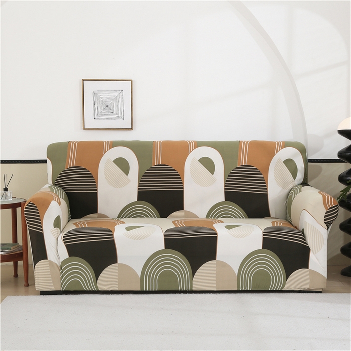 （总）雅竹 2025新款牛奶丝全包印花沙发套