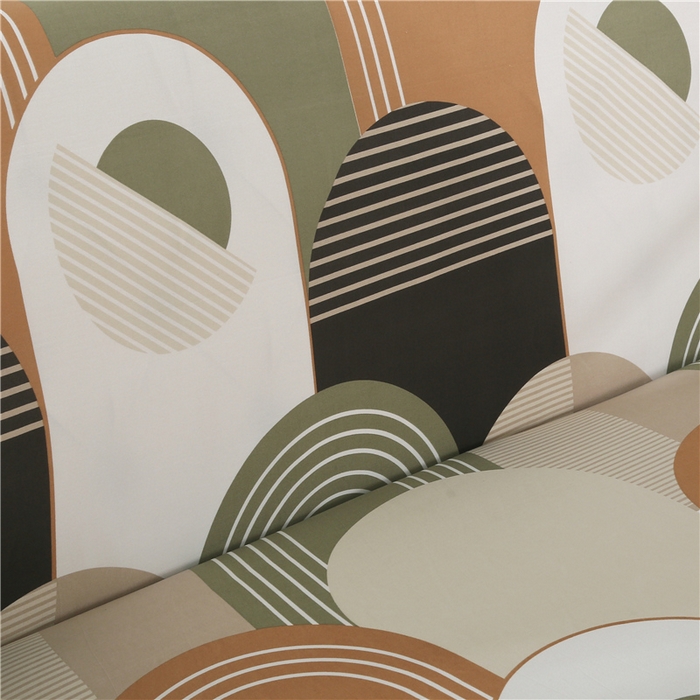 91家纺网 家纺一手货源 找家纺 雅竹 2025新款牛奶丝全包印花沙发套 莫兰迪