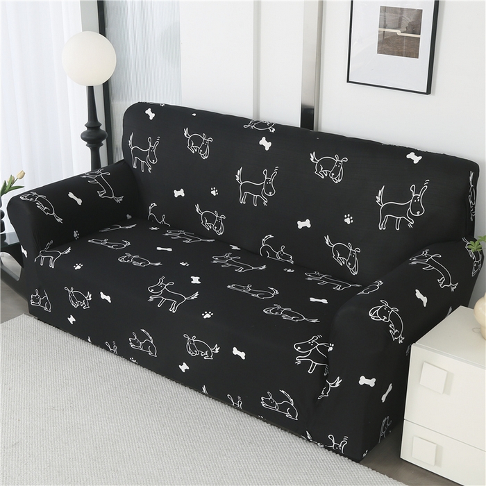 91家纺网 家纺一手货源 找家纺 雅竹 2025新款牛奶丝全包印花沙发套 斑灵