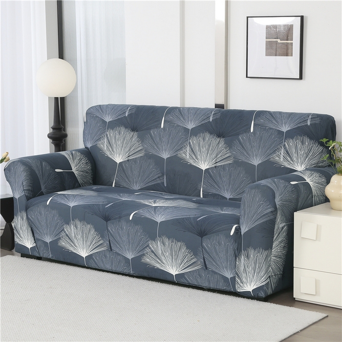 91家纺网 家纺一手货源 找家纺 雅竹 2025新款牛奶丝全包印花沙发套 风絮