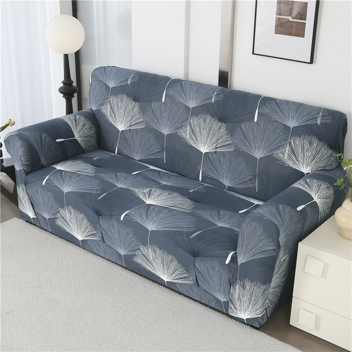 91家纺网 家纺一手货源 找家纺 雅竹 2025新款牛奶丝全包印花沙发套 风絮