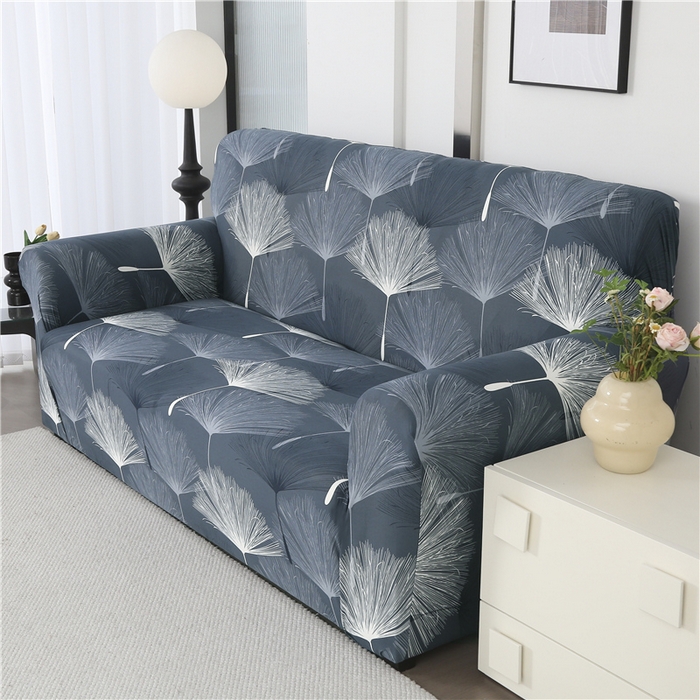 91家纺网 家纺一手货源 找家纺 雅竹 2025新款牛奶丝全包印花沙发套 风絮