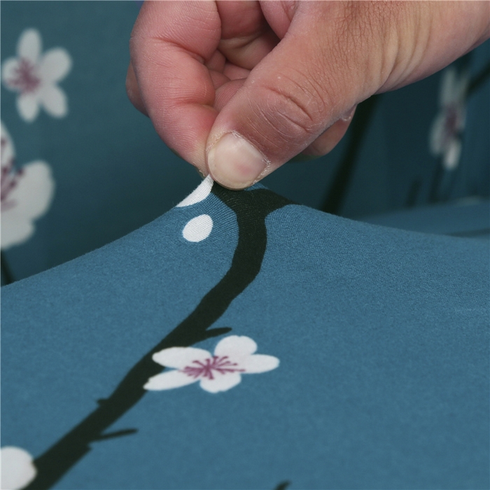 91家纺网 家纺一手货源 找家纺 雅竹 2025新款牛奶丝全包印花沙发套 寒梅