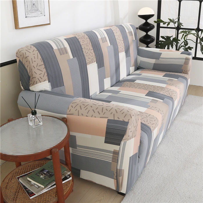 91家纺网 家纺一手货源 找家纺 雅竹 2025新款牛奶丝全包印花沙发套 回忆