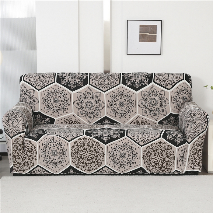 雅竹 2025新款牛奶丝全包印花沙发套 露华