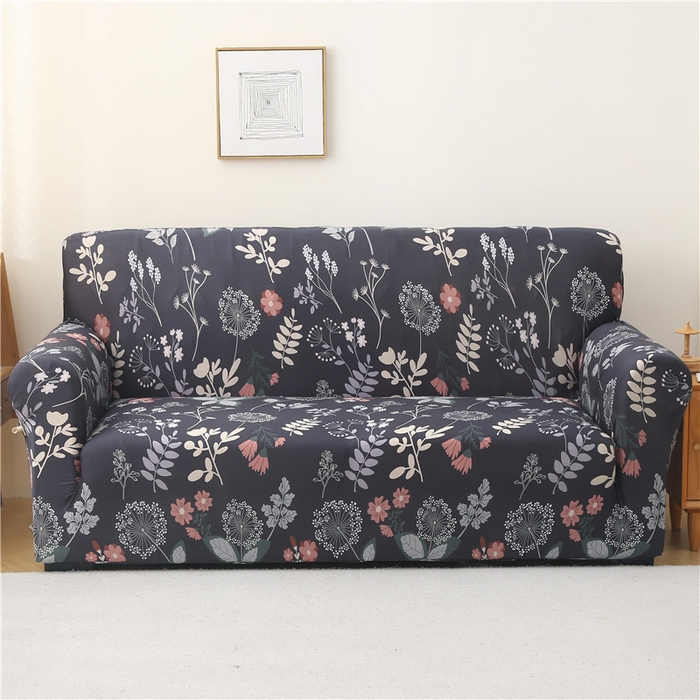 雅竹 2025新款牛奶丝全包印花沙发套 青蔓