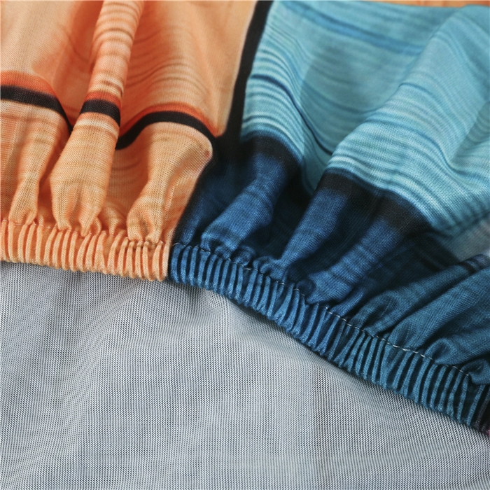 91家纺网 家纺一手货源 找家纺 雅竹 2025新款牛奶丝全包印花沙发套 数码彩格