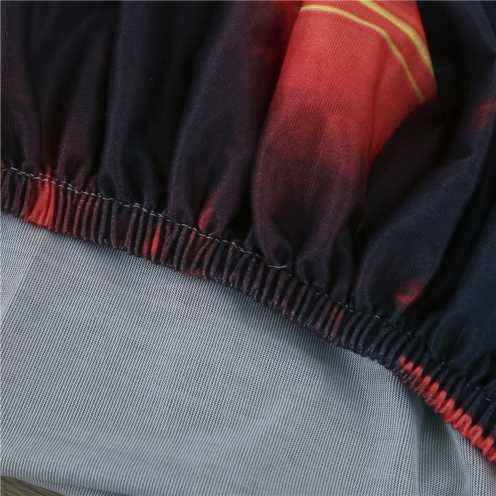 91家纺网 家纺一手货源 找家纺 雅竹 2025新款牛奶丝全包印花沙发套 数码黑格