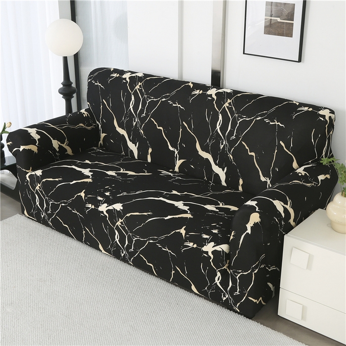 91家纺网 家纺一手货源 找家纺 雅竹 2025新款牛奶丝全包印花沙发套 霞缕