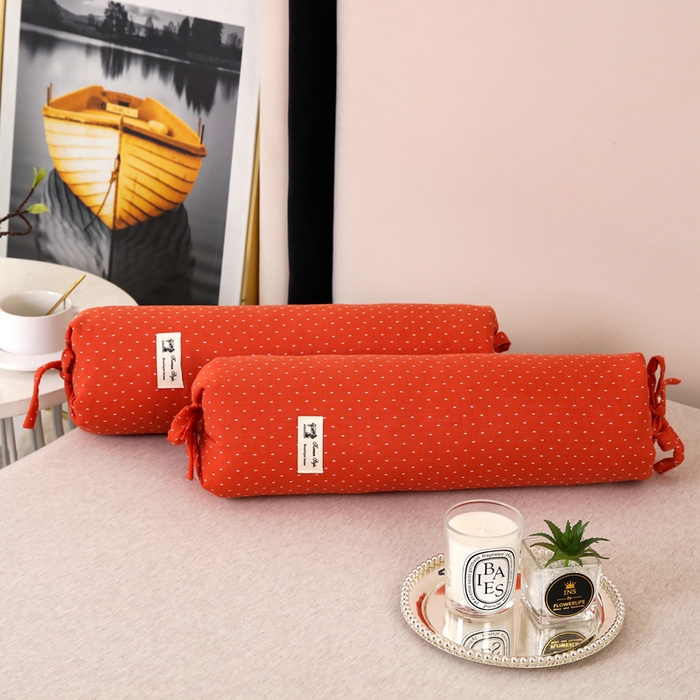 91家纺网 家纺一手货源 找家纺 （总）明星枕业 2025新款a类荞麦颈椎枕全棉双层纱圆柱糖果枕纯枕头全壳硬枕成人颈椎支撑