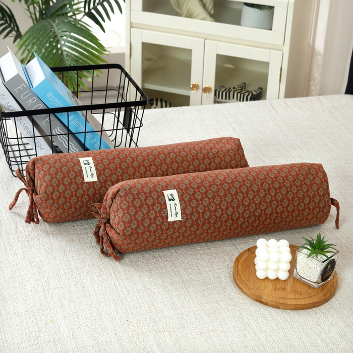 91家纺网 家纺一手货源 找家纺 （总）明星枕业 2025新款a类荞麦颈椎枕全棉双层纱圆柱糖果枕纯枕头全壳硬枕成人颈椎支撑