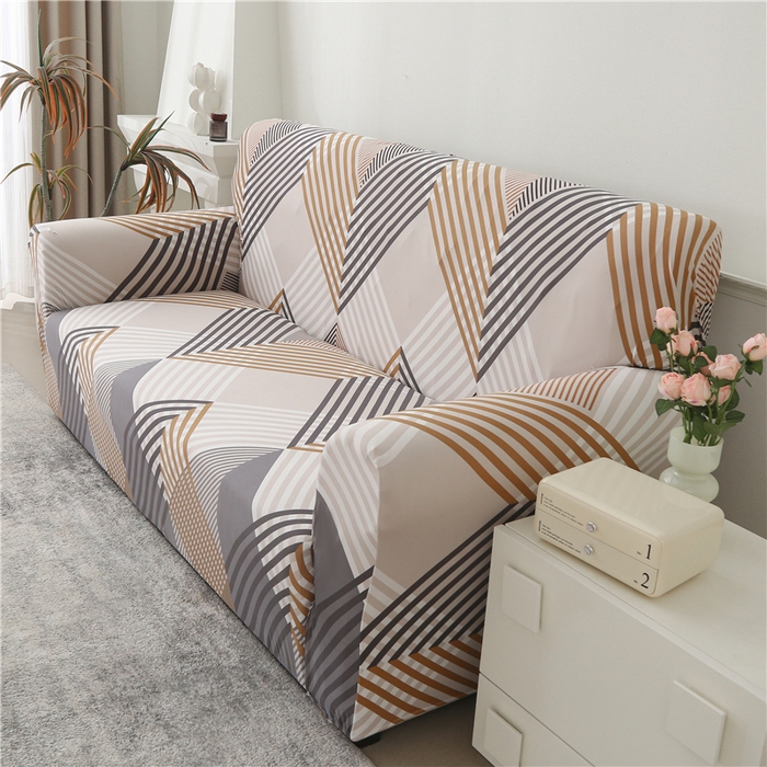 91家纺网 家纺一手货源 找家纺 雅竹 2025新款三人位牛奶丝印花沙发套系列 菱纹