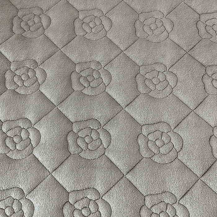 91家纺网 家纺一手货源 找家纺 罗艺轩 2025新款牛奶绒浪漫花边床裙款三件套-暖洋洋 暖洋洋-灰