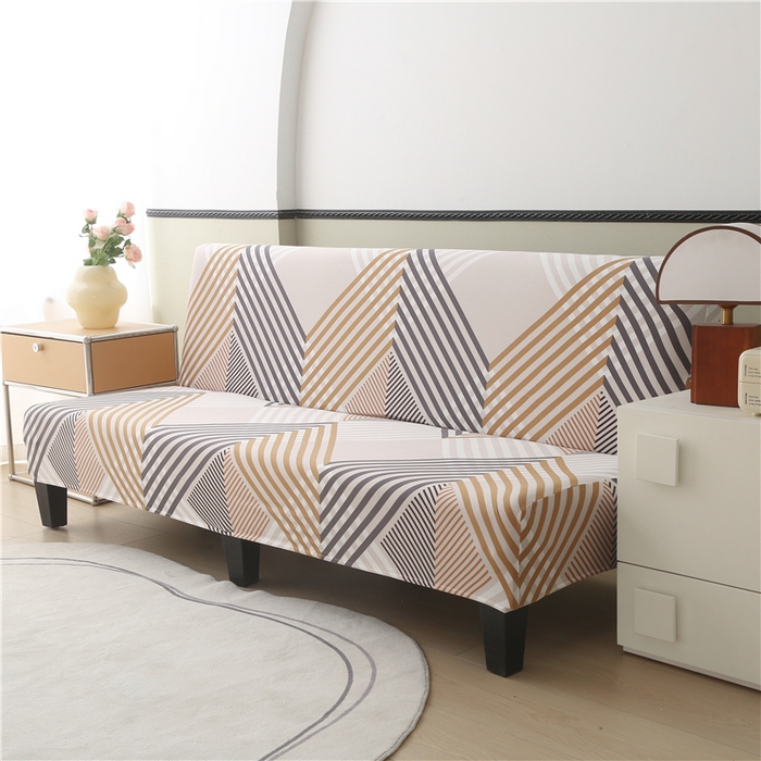 91家纺网 家纺一手货源 找家纺 雅竹 2025新款牛奶丝印花沙发床套系列 菱纹