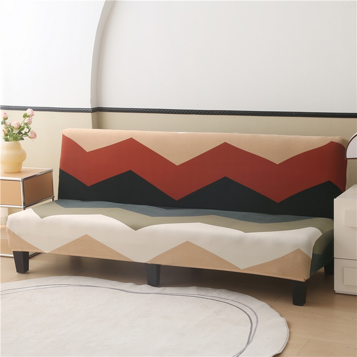 91家纺网 家纺一手货源 找家纺 雅竹 2025新款牛奶丝印花沙发床套系列 流波