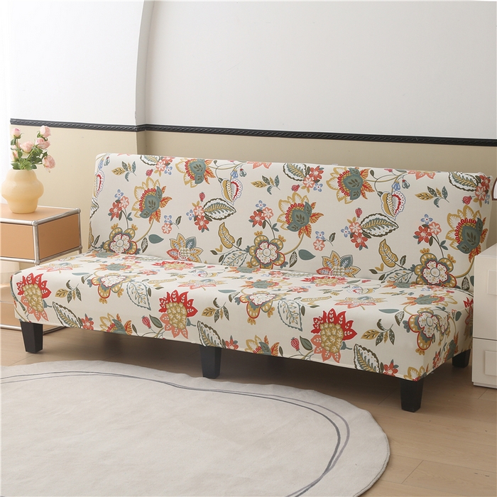 91家纺网 家纺一手货源 找家纺 雅竹 2025新款牛奶丝印花沙发床套系列 霜华