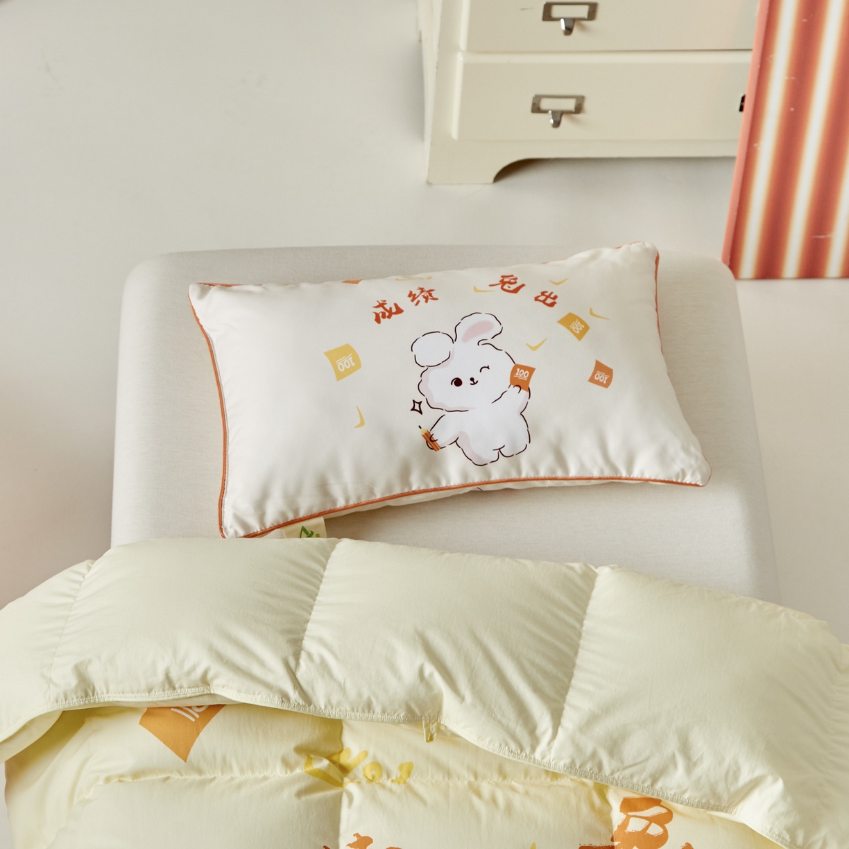 91家纺网 家纺一手货源 找家纺 （总）暖羽屋羽绒馆 2025新款抗菌防螨绒子含量95白鸭绒被芯1.5米儿童羽绒被子婴幼儿学生鸭绒被春秋被