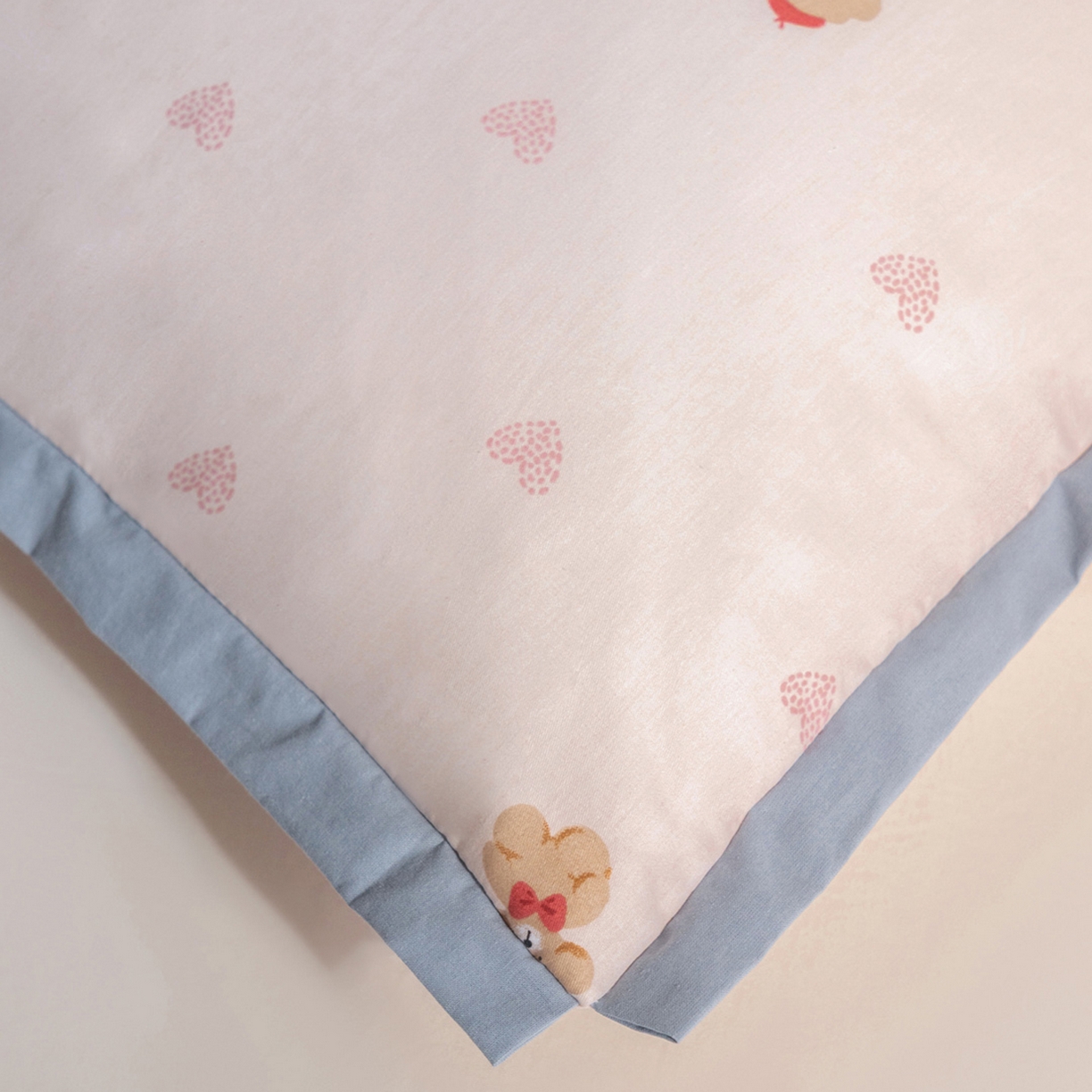 91家纺网 家纺一手货源 找家纺 芯奇想 2025新款全棉夹棉全包枕套 全棉夹棉全包枕套-粉色