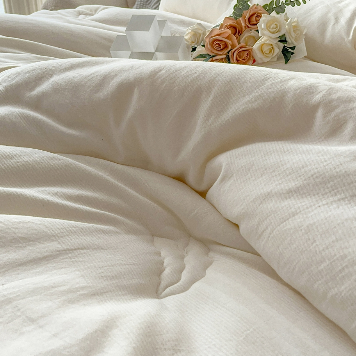 91家纺网 家纺一手货源 找家纺 （总）卡芙芯类馆 2025新款A类全棉提花大豆被春秋被冬被子母被被子被芯