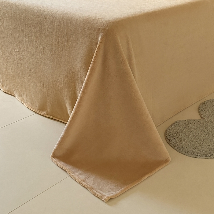 91家纺网 家纺一手货源 找家纺 琪格格纺织 2025新款全消光包边立体简约清新雕花绒四件套 雕花包边绒-维密咖