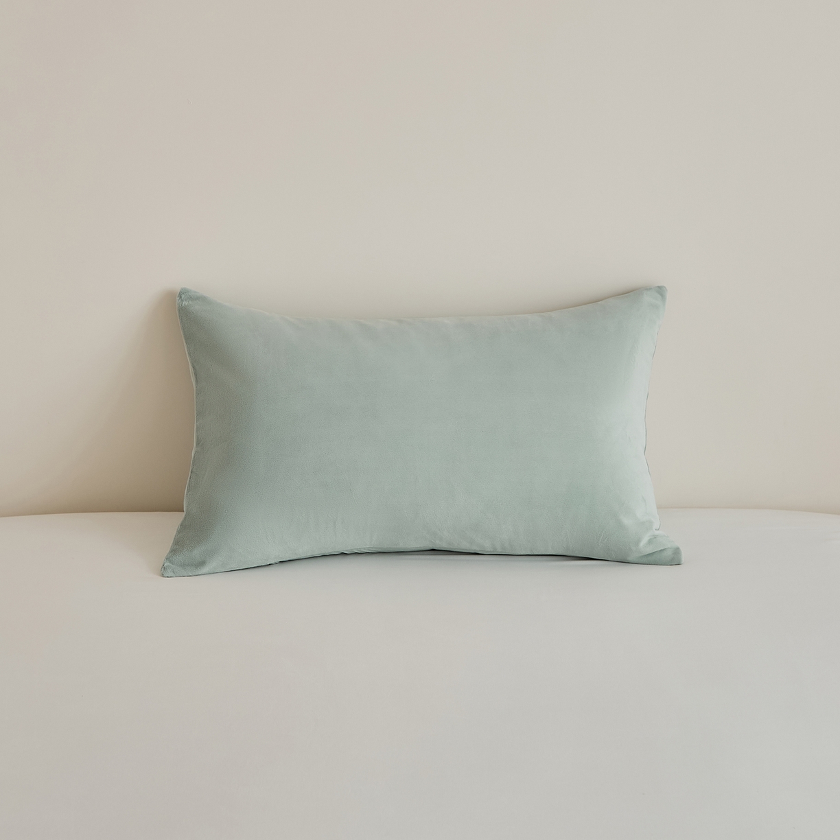 EH家居 2025新款七度灰宝宝绒枕套系列 云青色