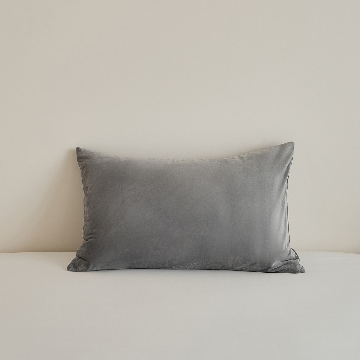 91家纺网 家纺一手货源 找家纺 （总）EH家居 2025新款七度灰宝宝绒枕套系列