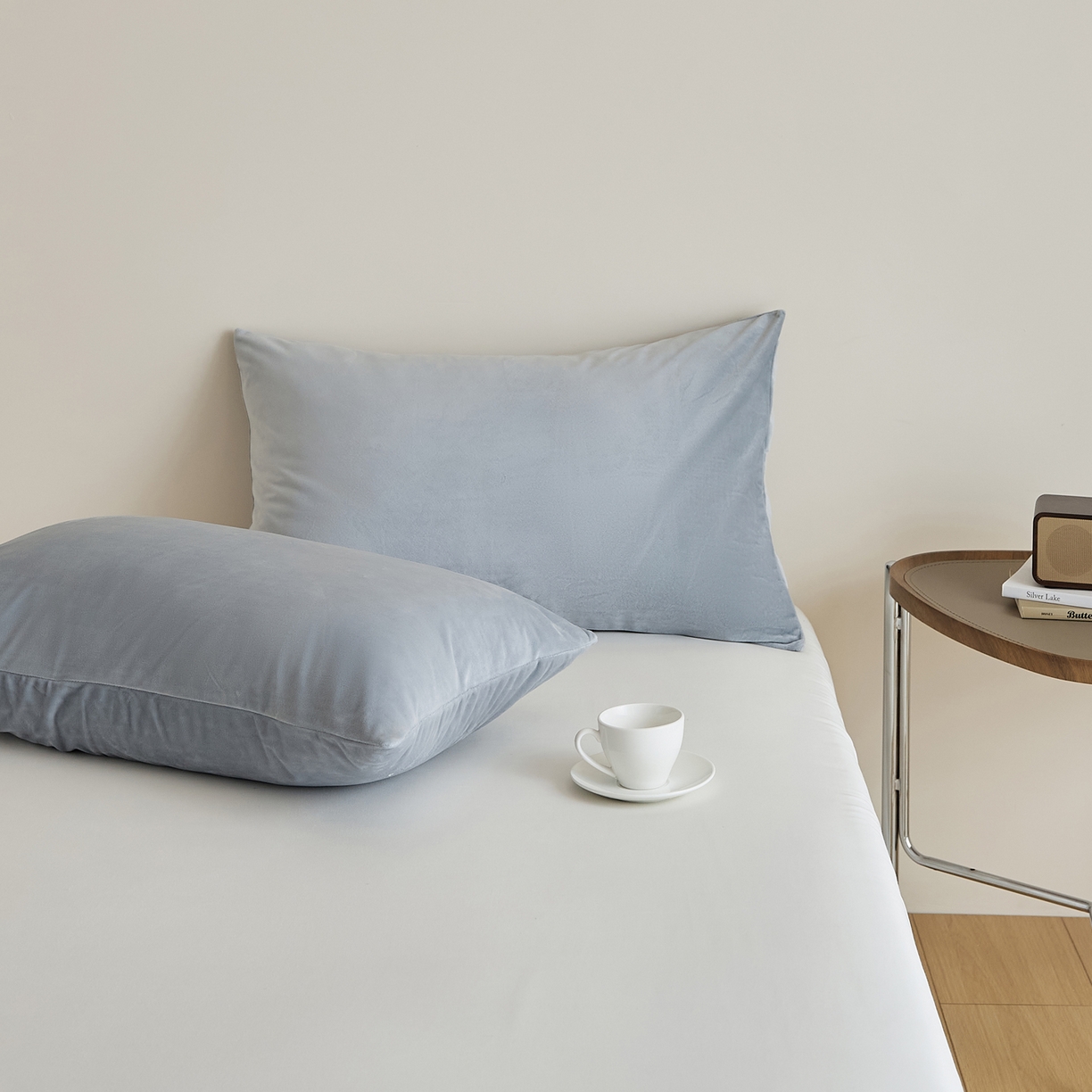 91家纺网 家纺一手货源 找家纺 （总）EH家居 2025新款七度灰宝宝绒枕套系列