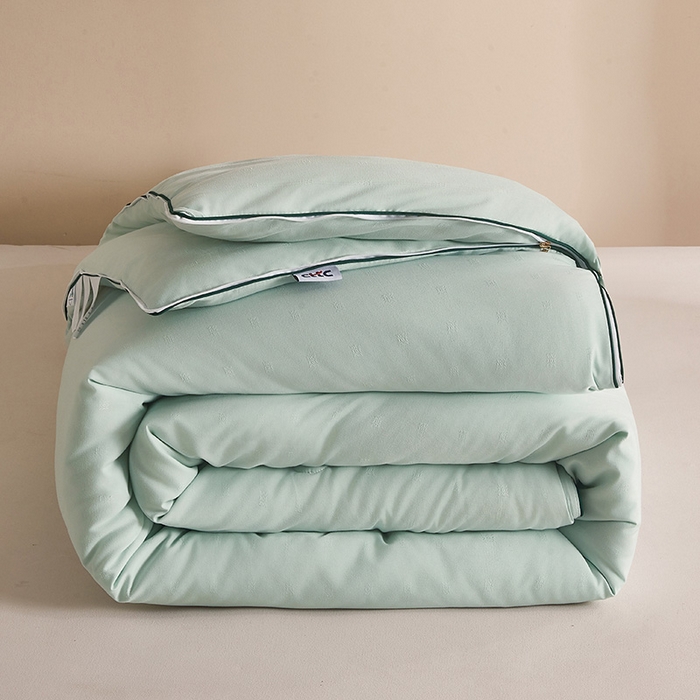 91家纺网 家纺一手货源 找家纺 （总）一诺家居 2025新款子母被提花大豆被拉链二合一子母被双胎四季纤维被芯