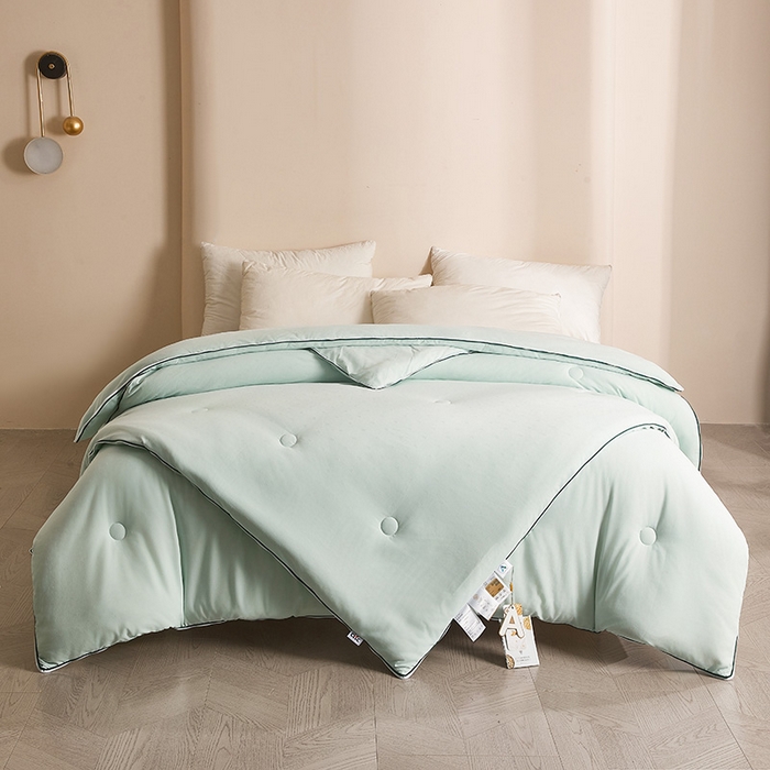 91家纺网 家纺一手货源 找家纺 （总）一诺家居 2025新款子母被提花大豆被拉链二合一子母被双胎四季纤维被芯