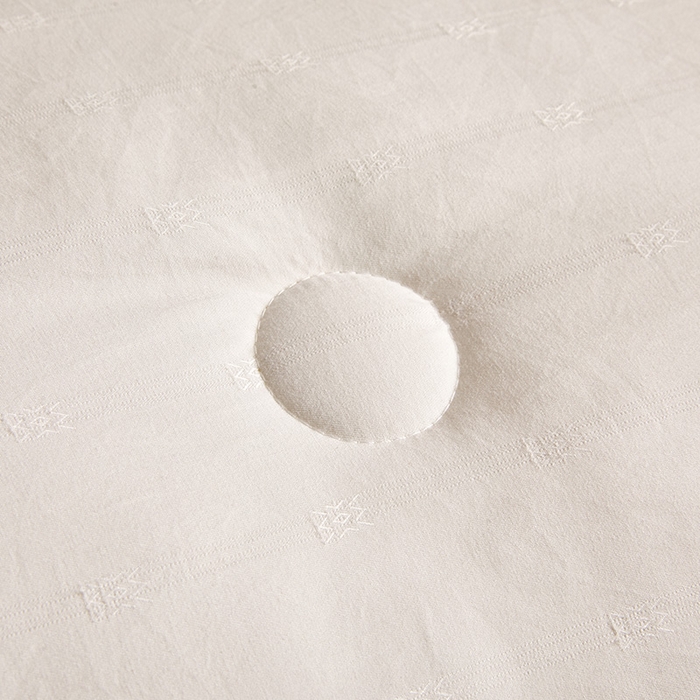 91家纺网 家纺一手货源 找家纺 一诺家居 2025新款子母被提花大豆被拉链二合一子母被双胎四季纤维被芯 棉意子母被 云朵白