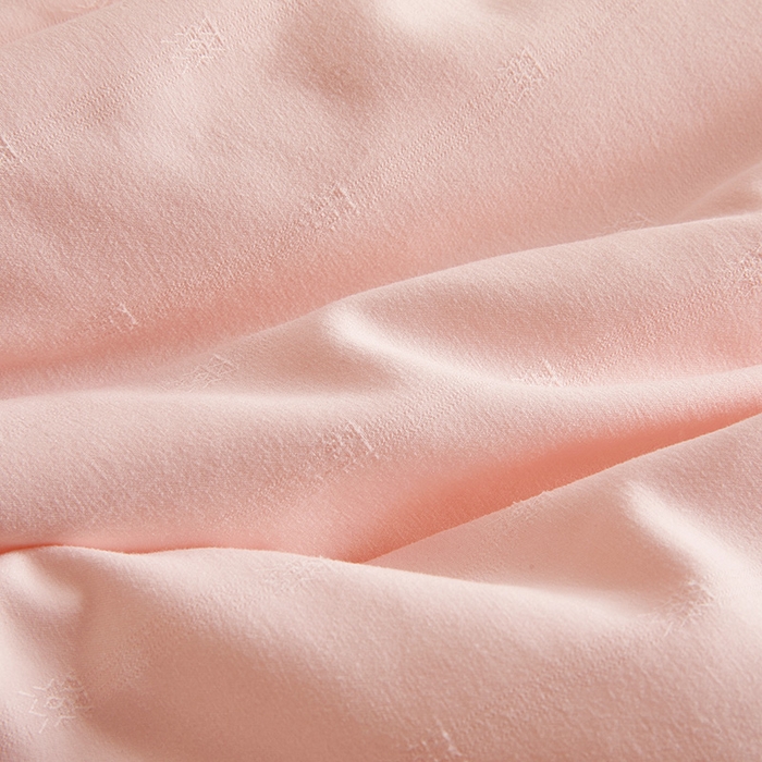 91家纺网 家纺一手货源 找家纺 一诺家居 2025新款子母被提花大豆被拉链二合一子母被双胎四季纤维被芯 棉意子母被 柔感粉