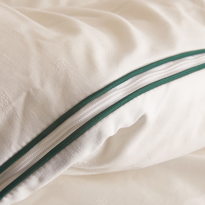 91家纺网 家纺一手货源 找家纺 一诺家居 2025新款子母被提花大豆被拉链二合一子母被双胎四季纤维被芯 棉意子母被 云朵白