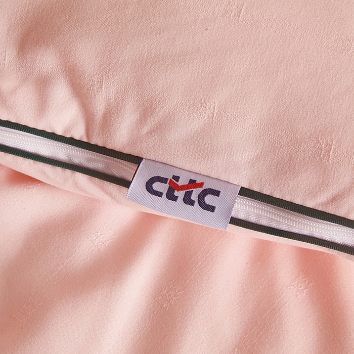 91家纺网 家纺一手货源 找家纺 一诺家居 2025新款子母被提花大豆被拉链二合一子母被双胎四季纤维被芯 棉意子母被 柔感粉