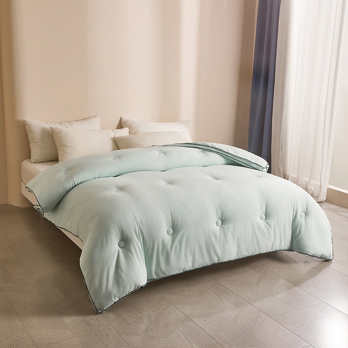 91家纺网 家纺一手货源 找家纺 （总）一诺家居 2025新款立体提花大豆被单边冬被学生宿舍单人被褥