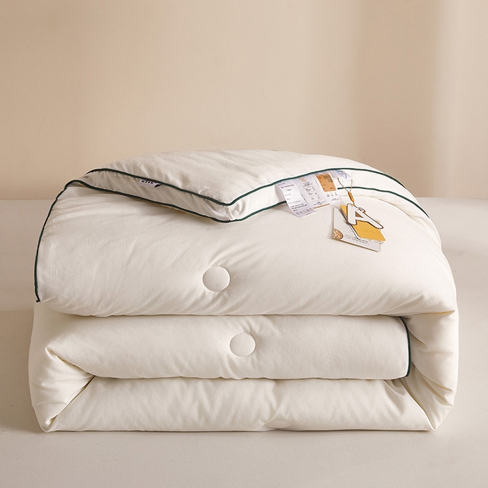 91家纺网 家纺一手货源 找家纺 （总）一诺家居 2025新款立体提花大豆被单边冬被学生宿舍单人被褥