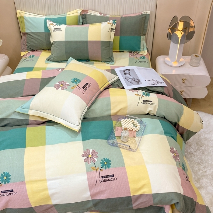 91家纺网 家纺一手货源 找家纺 （总）红日子纺织品 2025新款100%全棉纯棉磨毛四件套