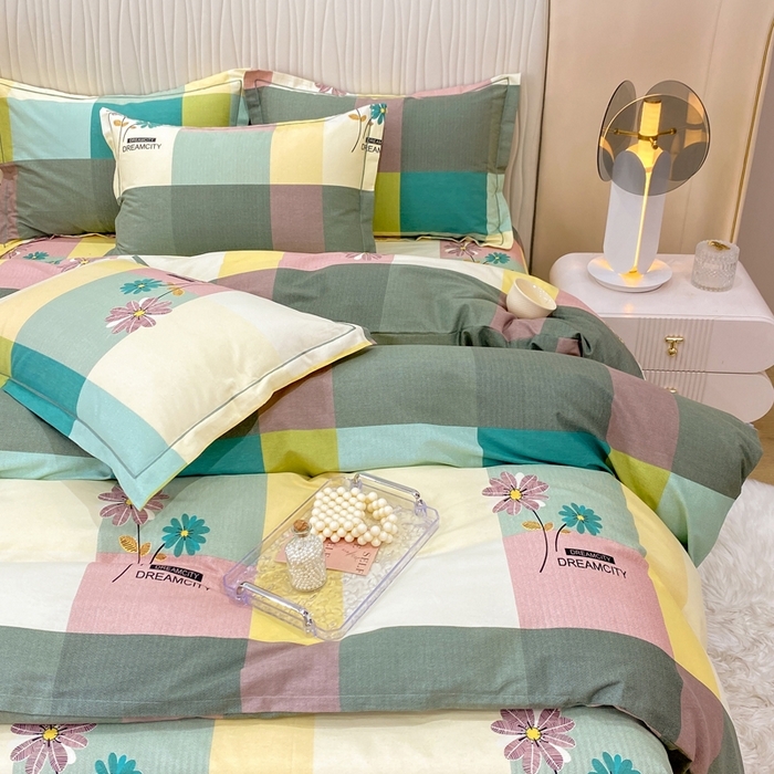 91家纺网 家纺一手货源 找家纺 （总）红日子纺织品 2025新款100%全棉纯棉磨毛四件套