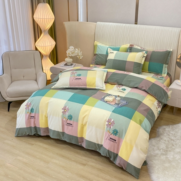 91家纺网 家纺一手货源 找家纺 （总）红日子纺织品 2025新款100%全棉纯棉磨毛四件套