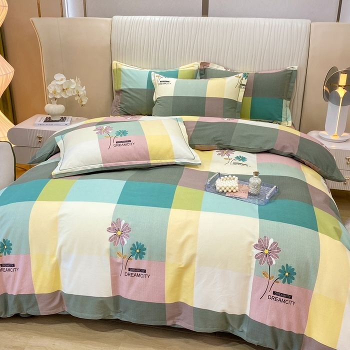 91家纺网 家纺一手货源 找家纺 （总）红日子纺织品 2025新款100%全棉纯棉磨毛四件套