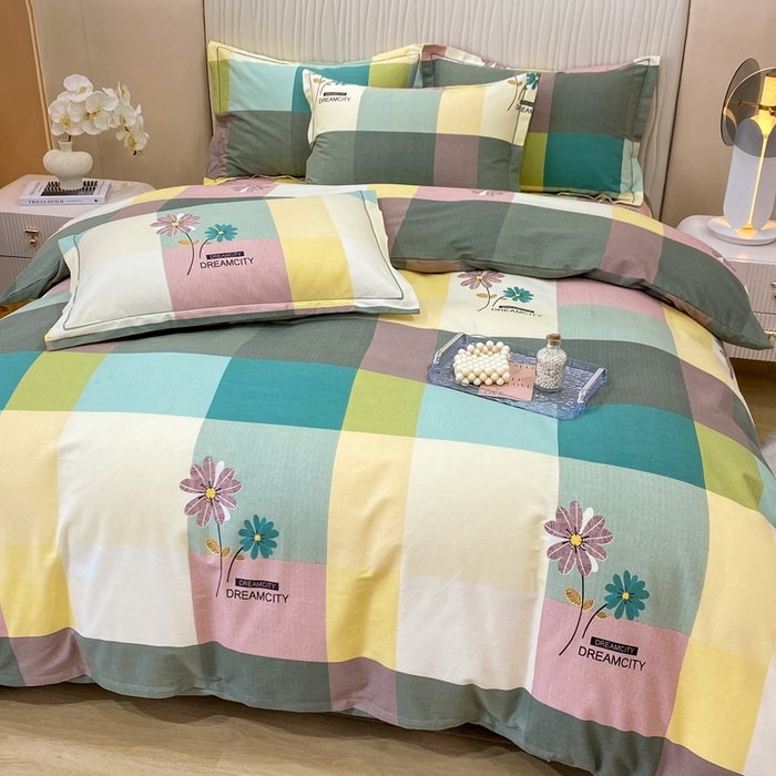 91家纺网 家纺一手货源 找家纺 （总）红日子纺织品 2025新款100%全棉纯棉磨毛四件套