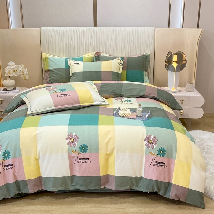 91家纺网 家纺一手货源 找家纺 （总）红日子纺织品 2025新款100%全棉纯棉磨毛四件套