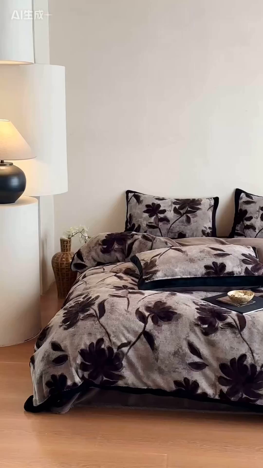 91家纺网 家纺一手货源 找家纺 爱丽丝 2025新款全消光超柔牛奶绒四件套系列3 知槿