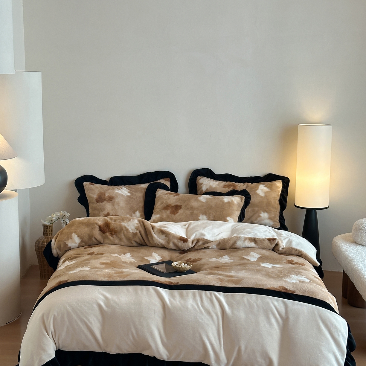 爱丽丝 2025新款全消光超柔牛奶绒四件套系列2 梧桐语