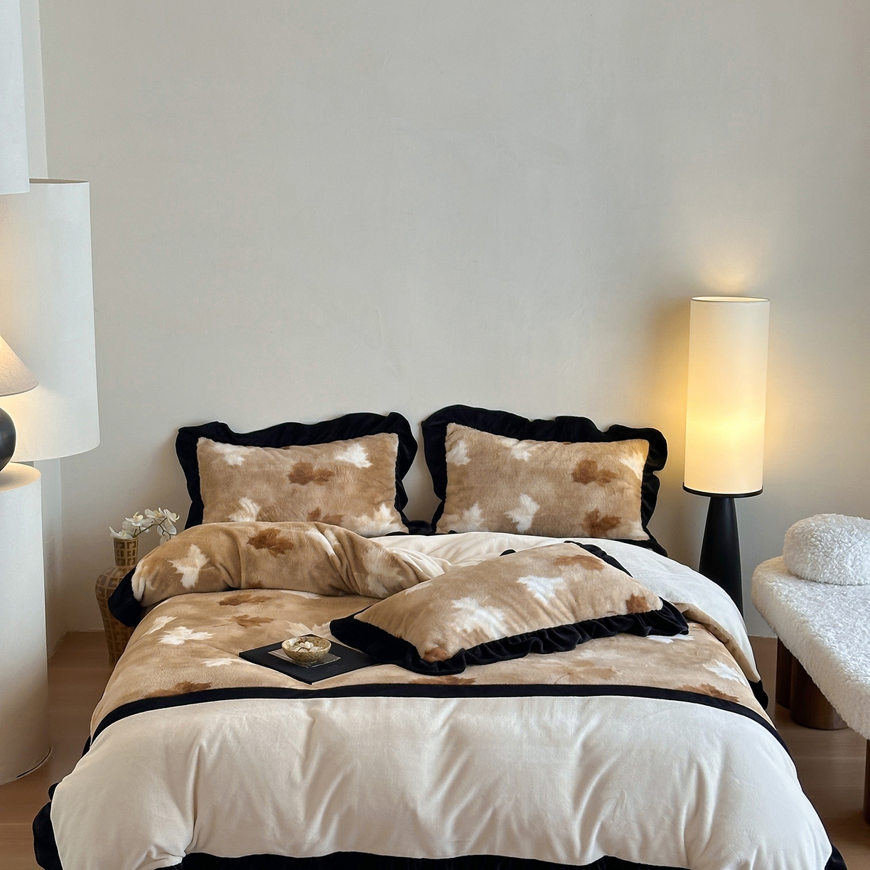 91家纺网 家纺一手货源 找家纺 （总）爱丽丝 2025新款全消光超柔牛奶绒四件套系列2