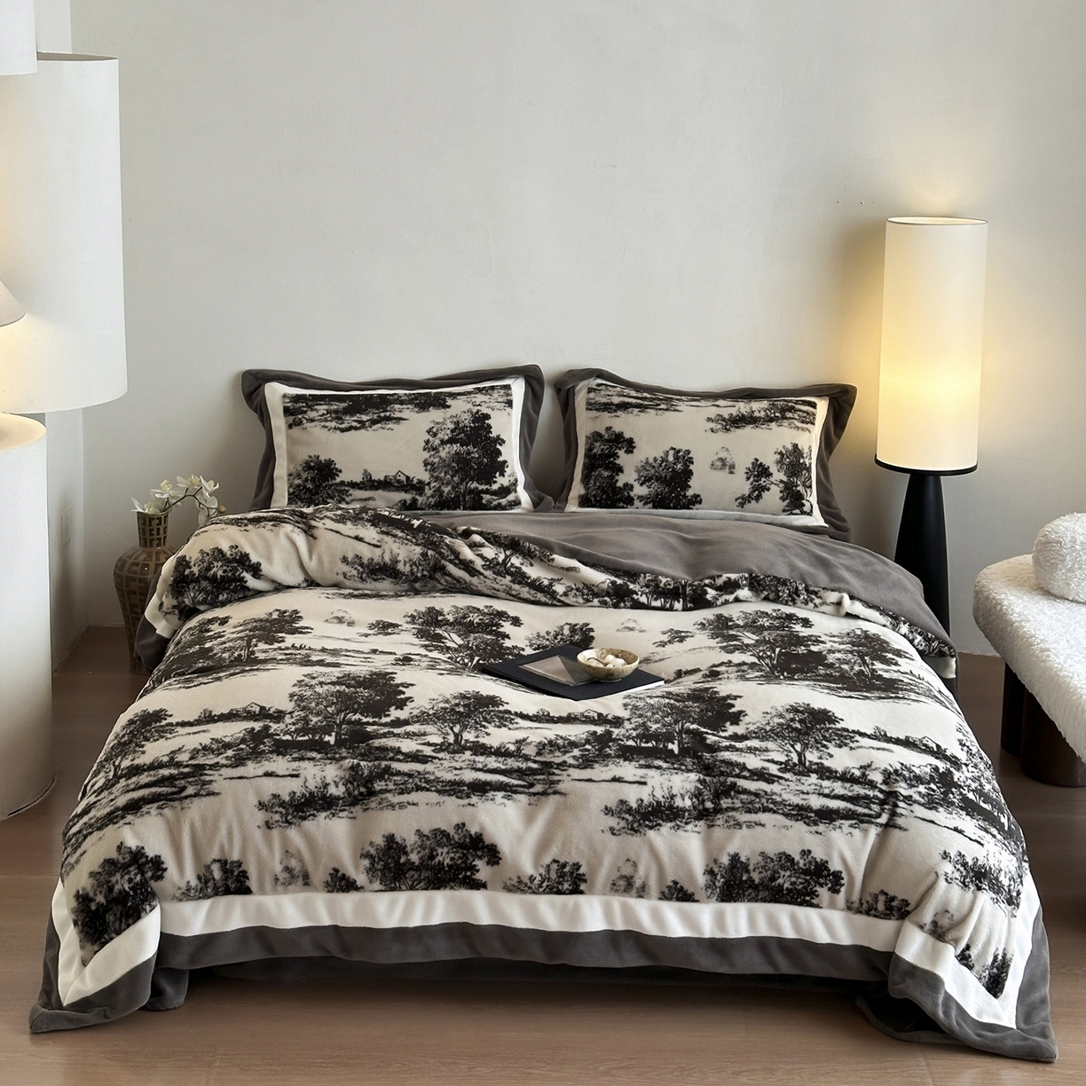 爱丽丝 2025新款全消光超柔牛奶绒四件套系列1 罗马假日