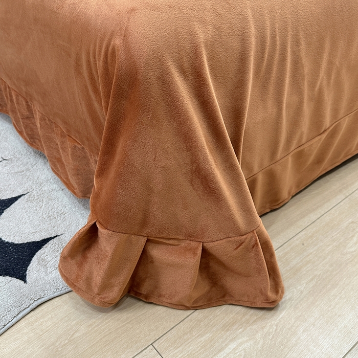 91家纺网 家纺一手货源 找家纺 仟网汇 2025新款保暖舒适棉加绒四件套 冬日暖阳