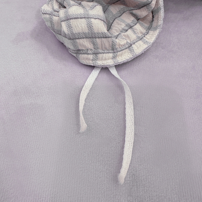 91家纺网 家纺一手货源 找家纺 仟网汇 2025新款保暖舒适棉加绒四件套 格子蝴蝶结紫